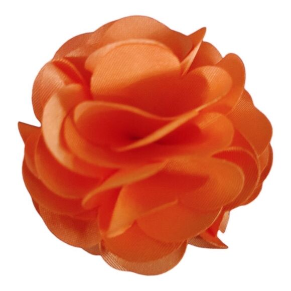 MEN'S LARGE CORAL SOLID LAPEL FLOWER. - Picture 1 of 2